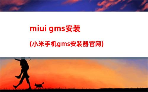 miui gms安装(小米手机gms安装器官网)